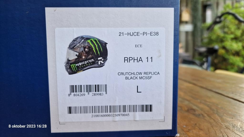 HJC RPHA-11 Cal Crutchlow Monster Energy helm (59 cm), Heren, HJC, Ophalen of Verzenden, Integraalhelm