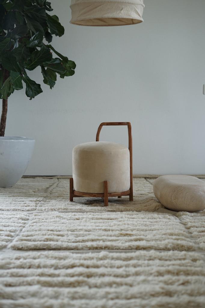 Prachtige ottoman stoel., Ophalen of Verzenden, Zo goed als nieuw, Bruin, Eén