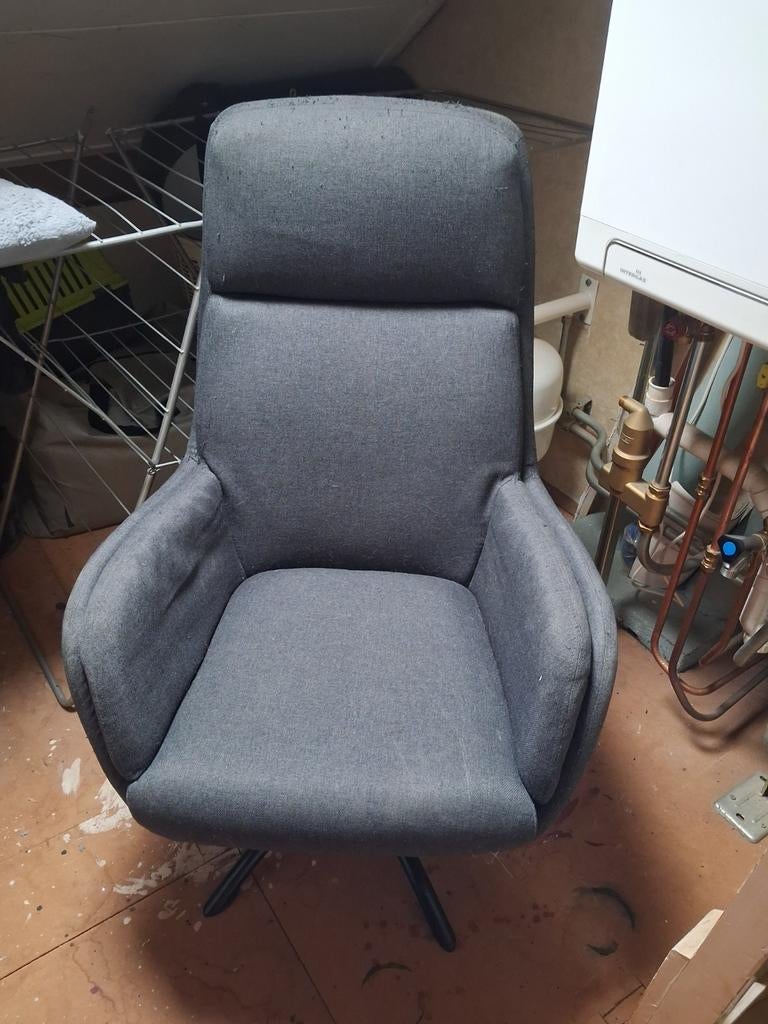 Jysk Fauteuil TANKEDAL met voetenbank, Ophalen, Gebruikt, 75 tot 100 cm, 50 tot 75 cm