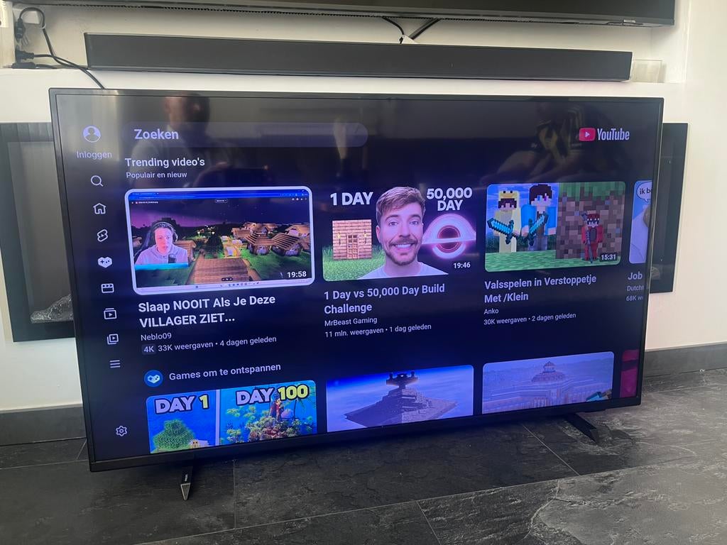 Philips 50 inch ambilicht 2020 4k dolby vision hdr smart tv, Ophalen, Philips, 50 Hz, Zo goed als nieuw