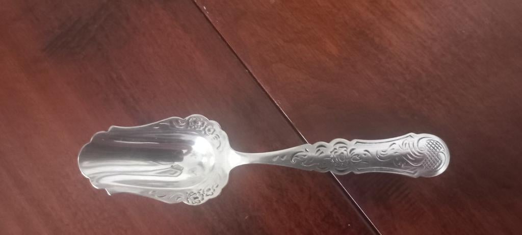 Suikerlepel Verzilverd, Ophalen of Verzenden