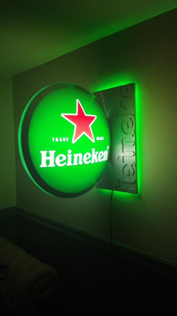 Heineken lamp - Lichtbak - Reclamebord, Ophalen