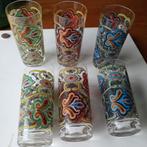 Vintage drinkglazen (6), Ophalen of Verzenden, Zo goed als nieuw, Frisdrankglas