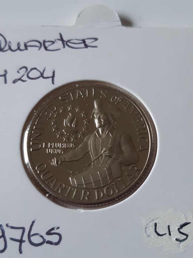 Quarter 1976s proof trommelaar usa  kk f.19.10, Ophalen, Noord-Amerika