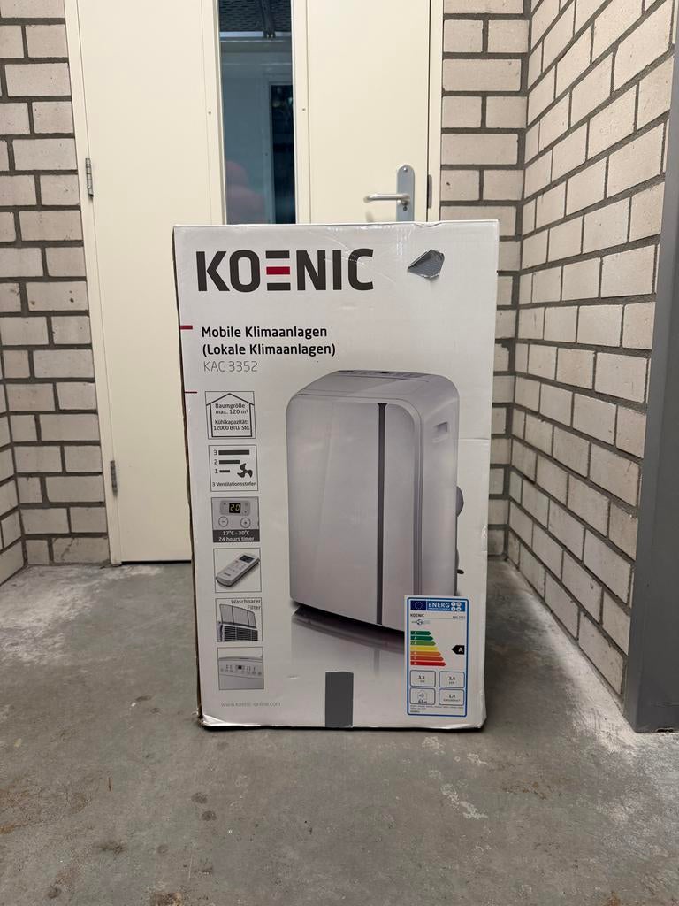 Koenic Mobiele Airco KAC 3352, Ophalen, Gebruikt, Minder dan 60 m³, 3 snelheden of meer