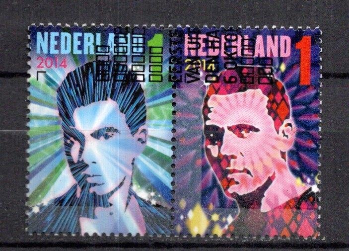 gestempelde zegel. Jaar 2014:  paartje D.J., Ophalen of Verzenden, Na 1940, Gestempeld