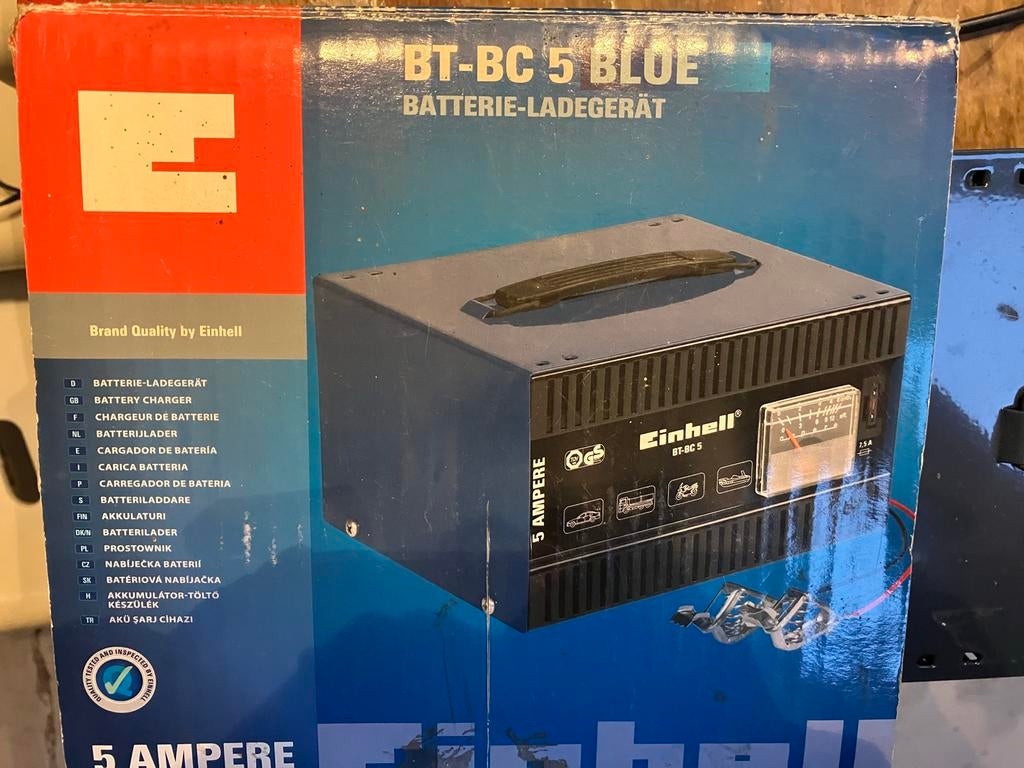 Einhell BT-BC 5 Acculader 5 Ampere, Ophalen, Gebruikt, Universele onderdelen