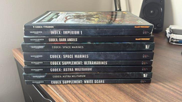 7x Warhammer 40k Codex boeken, Ophalen, Zo goed als nieuw, Warhammer 40000, Boek of Catalogus