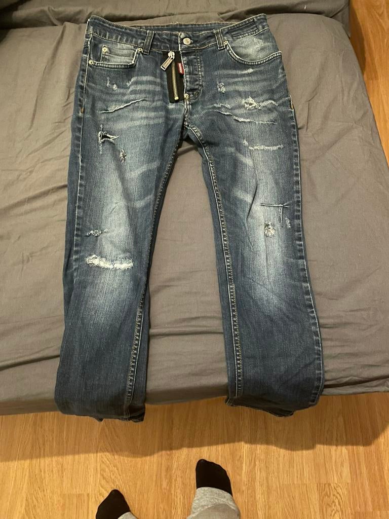 DSQUARED2 Spijkerbroek, Kleding | Heren, Spijkerbroeken en Jeans, Verzenden, Zo goed als nieuw, Blauw, W33 - W34 (confectie 48/50)