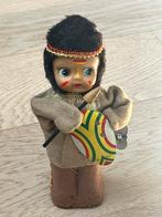 Vintage blikken speelgoed indiaan met schild Yonezawa Japan, Verzenden