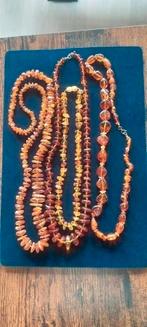 Lot amber kettingen, Ophalen, Gebruikt, Overige kleuren, Overige materialen