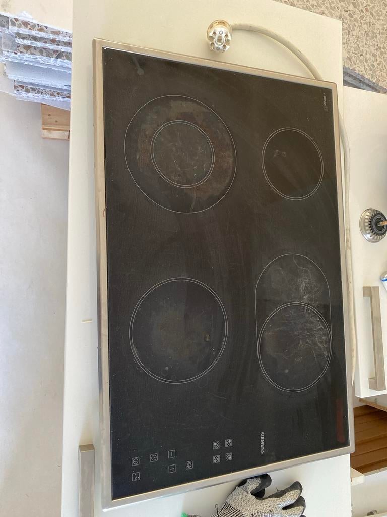 Siemens kookplaat, Witgoed en Apparatuur, Kookplaten, Ophalen, Gebruikt, Keramisch, 4 kookzones