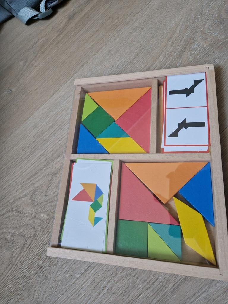 Vilac Houten Tangram Puzzel, Ophalen of Verzenden, Nieuw, Puzzelen