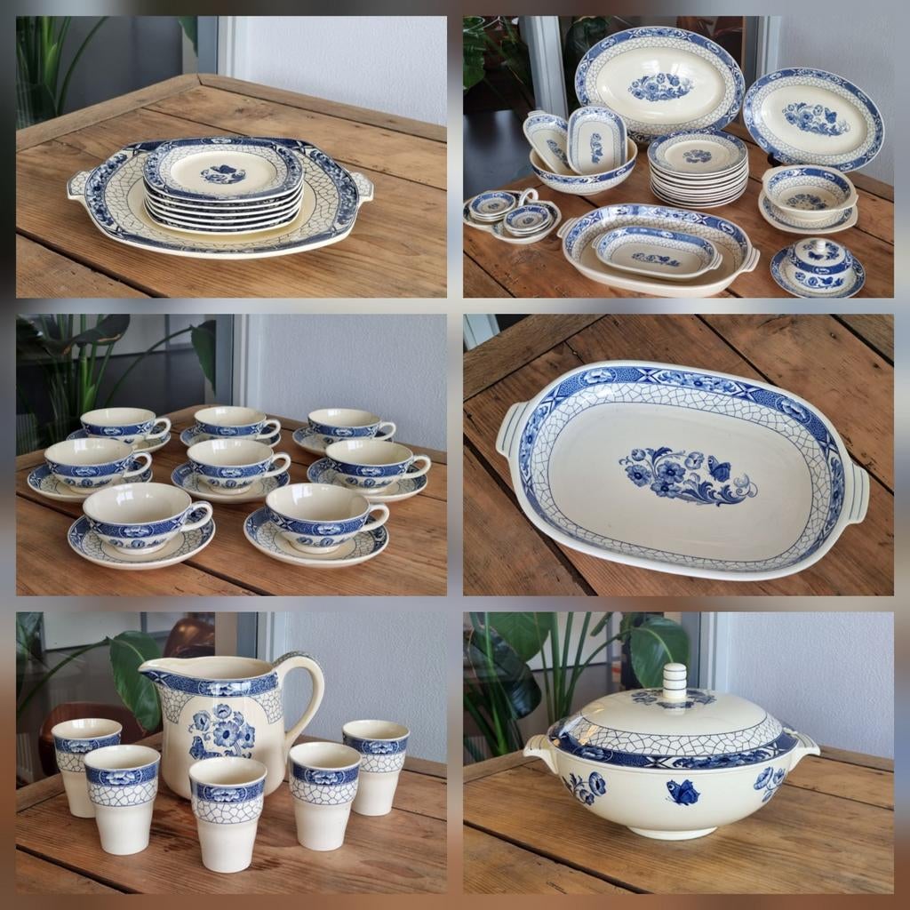 Societe Ceramique Butterflij losse delen, Antiek en Kunst, Verzenden