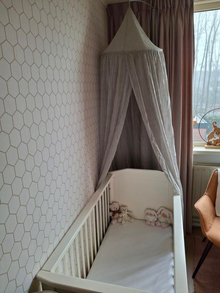 Klamboe / hemeltje taupe/grijs in goede staat, Ophalen of Verzenden, Zo goed als nieuw