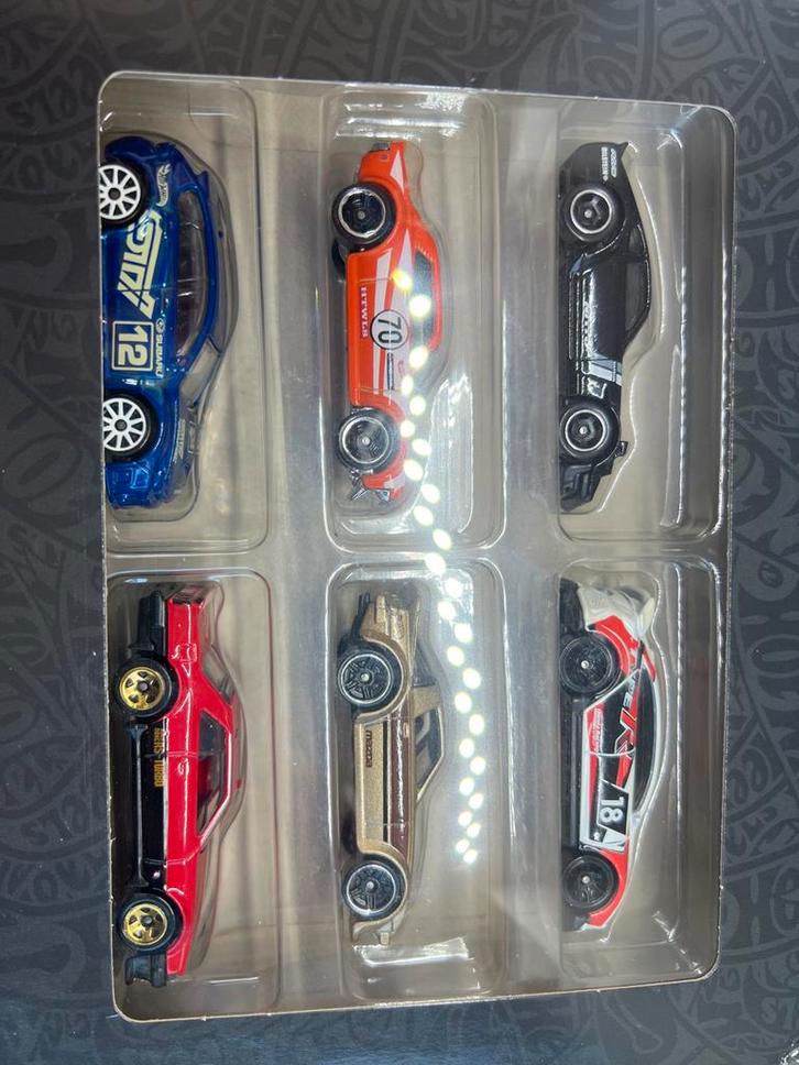 Hot Wheels Japan Historics 3 Set - 6 Japanse Sportwagens, Hobby en Vrije tijd, Modelauto's | Overige schalen, Nieuw, Auto, Ophalen of Verzenden