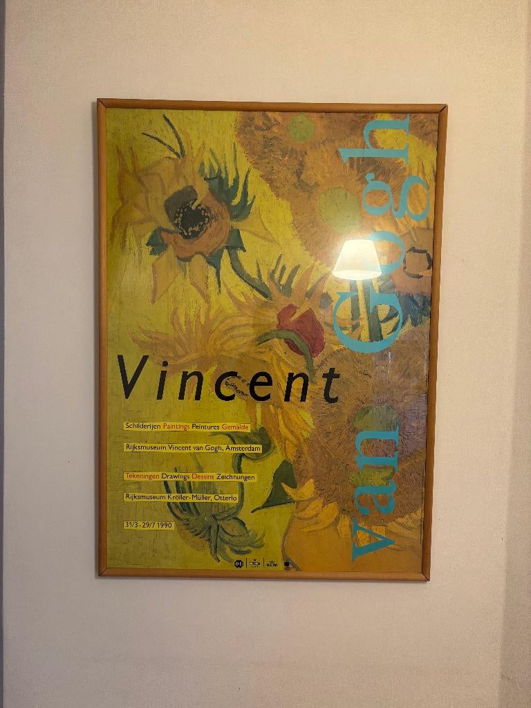 Van Gogh expositie poster (Rijks & Kroller-Muller, 1990), Ophalen, A1 t/m A3, Film en Tv