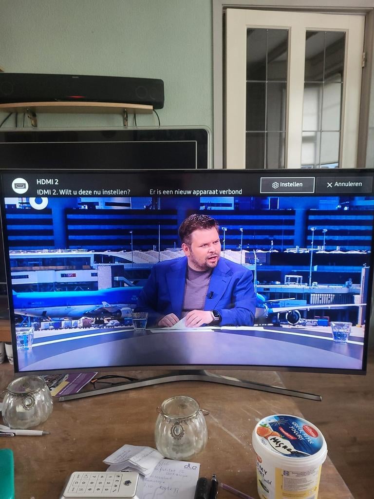 Samsung curves tv diagonaal 108, Ophalen of Verzenden, 100 cm of meer, 50 Hz, Samsung