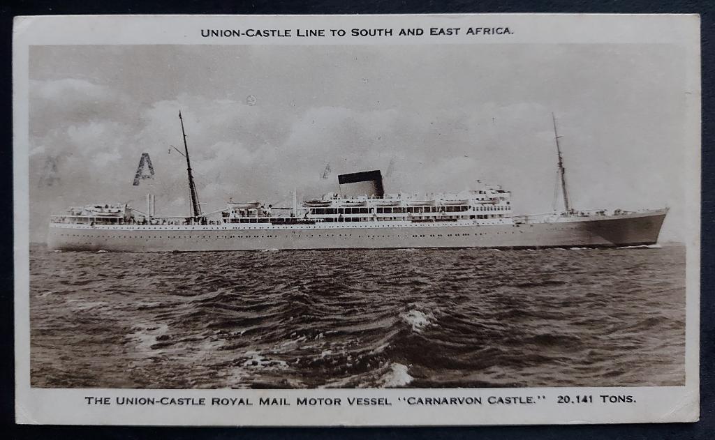 CARNARVON CASTLE." 1956, Ophalen of Verzenden, 1940 tot 1960, Gelopen