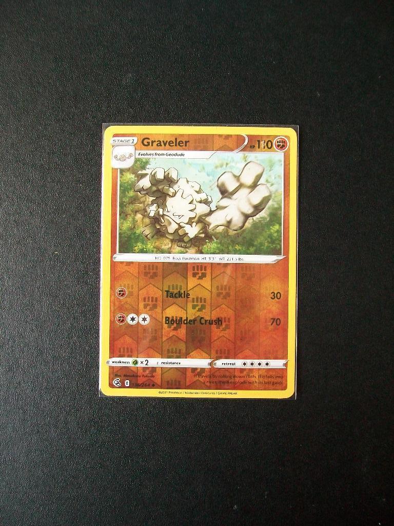 9139: Nieuwe Pokemon Kaart holofoil GRAVELER hp110 (136/264), Verzenden, Nieuw, Losse kaart, Foil