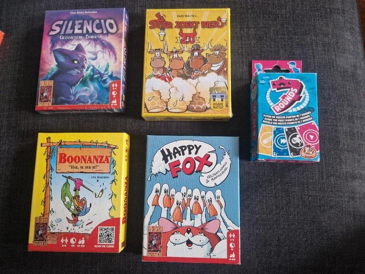 Set Kaartspelletjes nieuw (oa Boonanza, Silencio, Hobby en Vrije tijd, Gezelschapsspellen | Kaartspellen, Zo goed als nieuw, Een of twee spelers