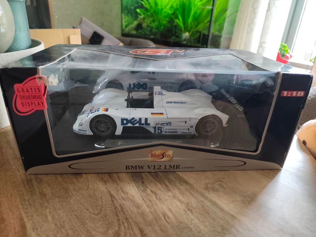 Maisto BMW V12 LMR (1999) schaalmodel 1:18, Hobby en Vrije tijd, Modelauto's | 1:18, Ophalen, Zo goed als nieuw, Maisto