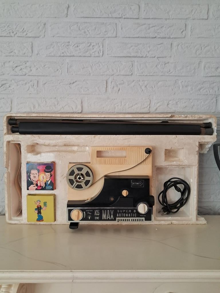 Retro vintage Cinemax Super 8 projector en films max, Ophalen of Verzenden, 1960 tot 1980