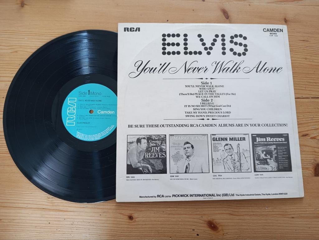 Elvis Presley - You'll Never Walk Alone LP (RCA Camden), Cd's en Dvd's, Vinyl | Pop, Ophalen of Verzenden, Gebruikt, 12 inch