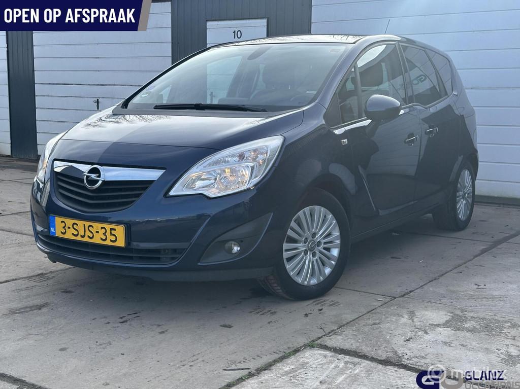 Opel Meriva 1.4 Turbo Cosmo, Auto's, Gebruikt, Euro 6, 4 cilinders, Blauw