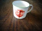 Villeroy & Boch espressokopje Flora met rode bloem,  5,5 cm., Ophalen of Verzenden, Zo goed als nieuw, Overige stijlen, Kop(pen) en/of Schotel(s)