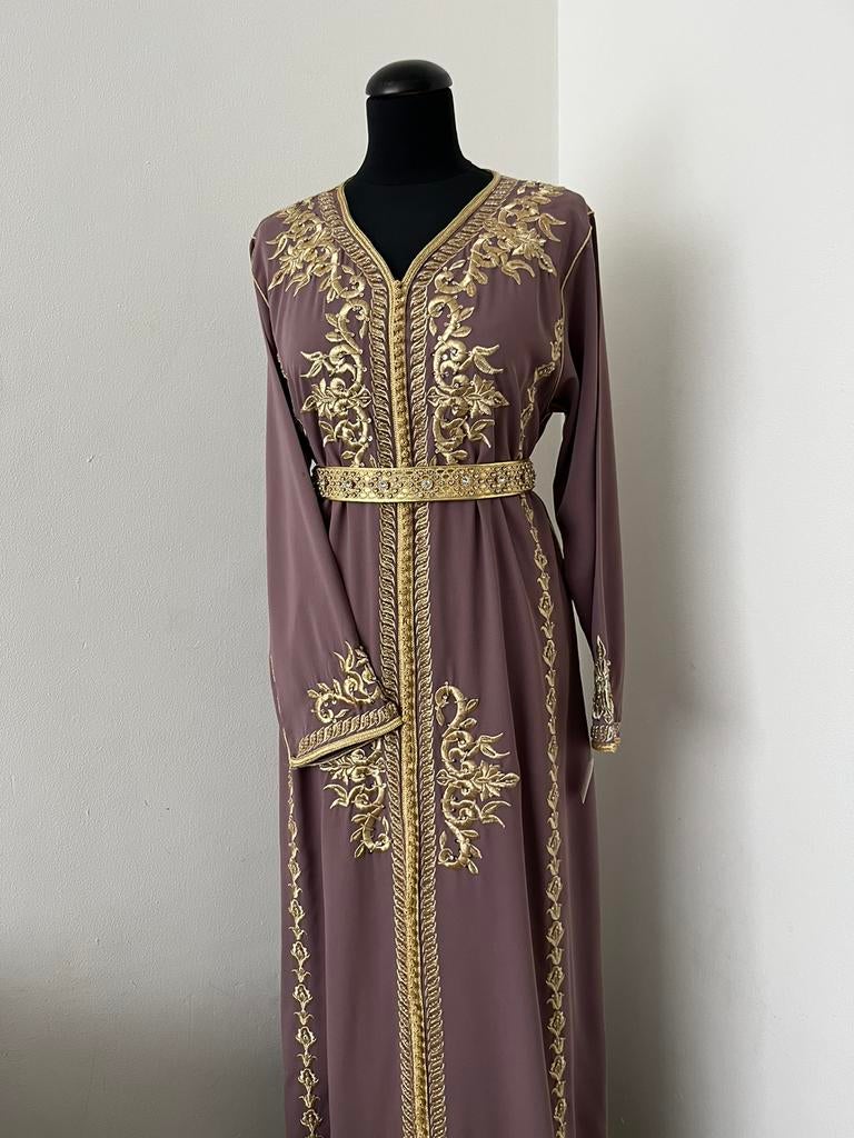 Caftan Marokkaanse jurk Nieuw, Kleding | Dames, Gelegenheidskleding, Maat 38/40 (M), Overige typen, Paars, Nieuw