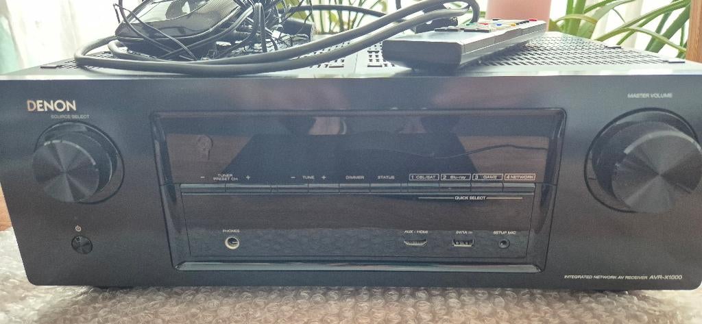 Denon AVR-X1000 5.1 80w per kanaal receiver TOP geluid, Audio, Tv en Foto, Versterkers en Receivers, Gebruikt, Denon, Ophalen of Verzenden
