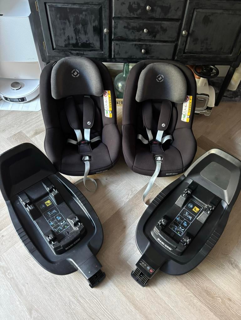 2x Maxi-cosi Pearl Smart i-size -incl. 2x Isofix base, Kinderen en Baby's, Autostoeltjes, Ophalen, 9 t/m 18 kg, Zo goed als nieuw