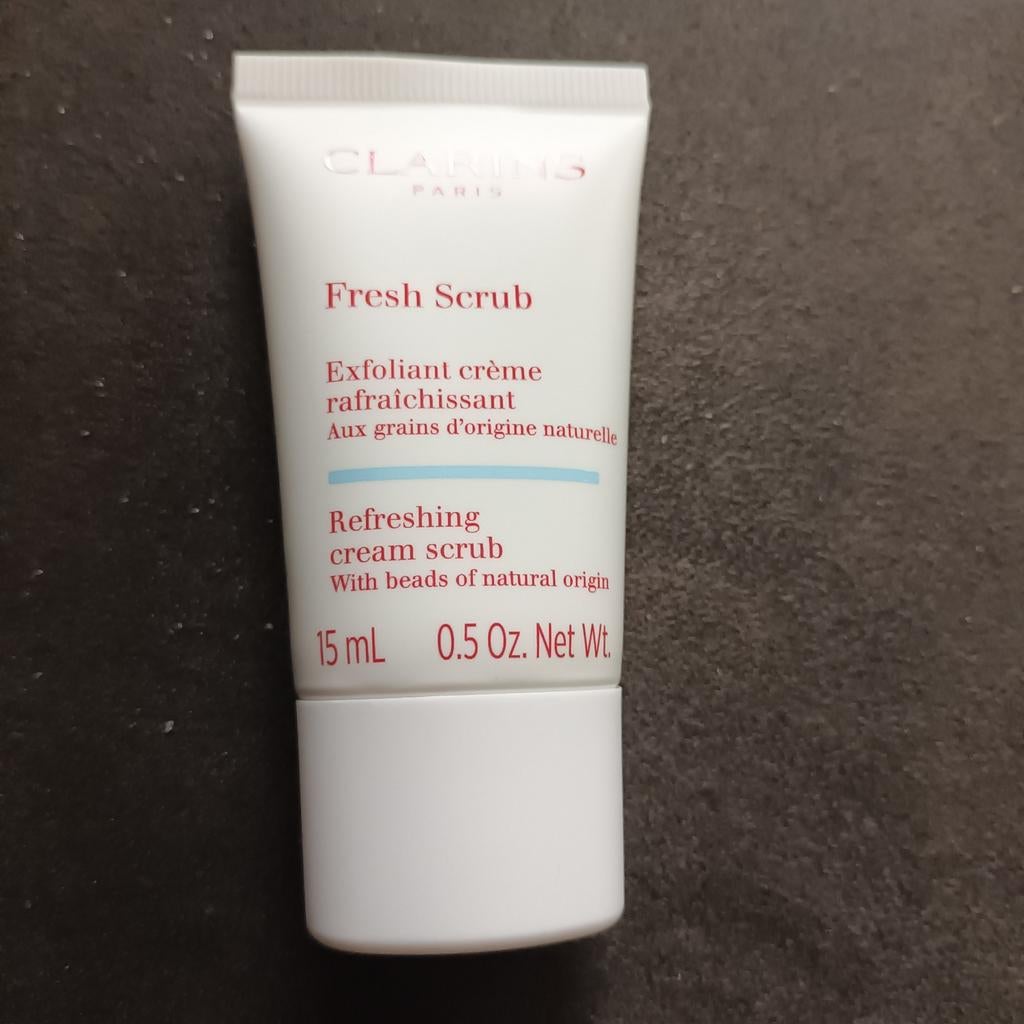 CLARINS refreshing cream scrub...15 ml..nieuw, Ophalen of Verzenden, Nieuw, Gehele gezicht
