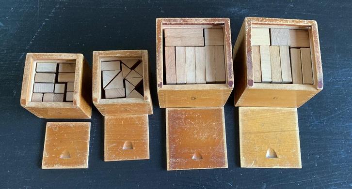 Antieke Fröbel set 3,4,5,6, Antiek en Kunst, Antiek | Speelgoed, Ophalen of Verzenden