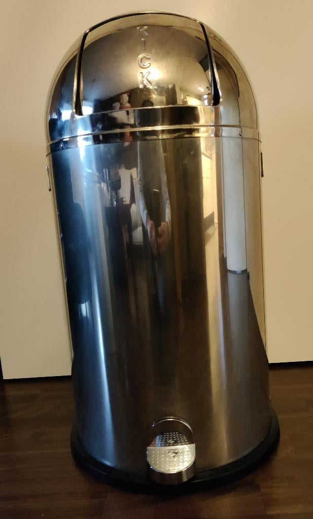 Wesco Kickboy RVS afvalemmer met voetpedaal, Ophalen, Met pedaal, 50 tot 75 cm, 40 liter of meer