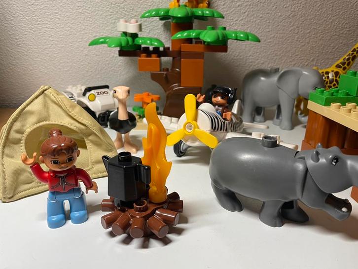 Duplo 6156 Safari, Kinderen en Baby's, Speelgoed | Duplo en Lego, Zo goed als nieuw, Duplo, Complete set, Ophalen of Verzenden