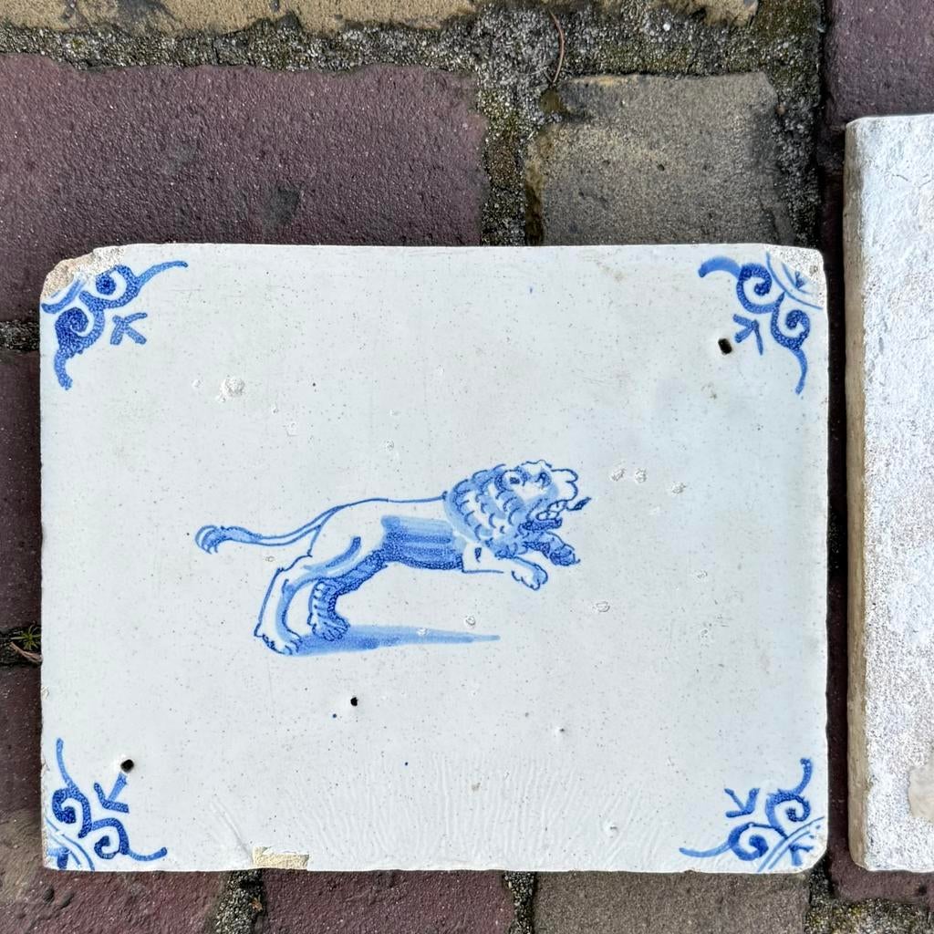 17e eeuwse top rand tegel in top staat - ongerestaureerd, Ophalen of Verzenden