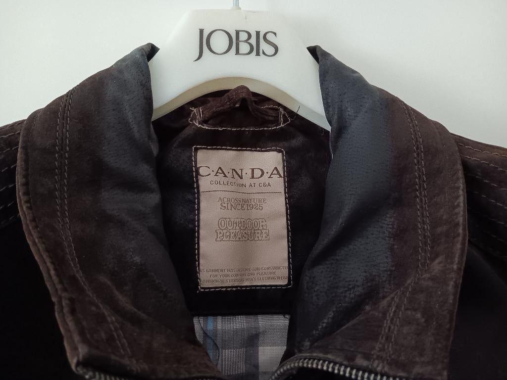 C&A Canda bruine suède herenjas maat 58 XL leren jas, Bruin, Maat 56/58 (XL), Ophalen of Verzenden, Canda