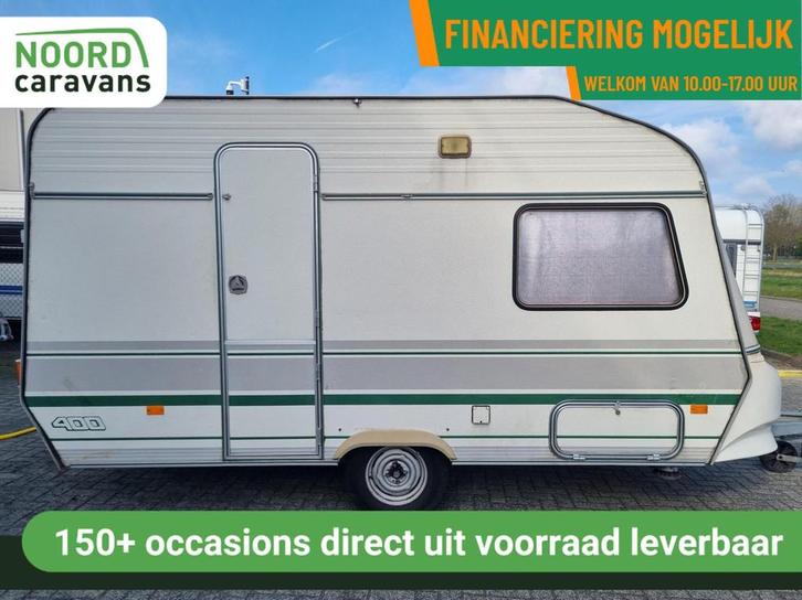 CHATEAU LA CAR TROPHEE 400 ENKELE BEDDEN + VOORTENT + TOILET, Caravans en Kamperen, Caravans, Bedrijf, tot en met 2, 500 - 750 kg
