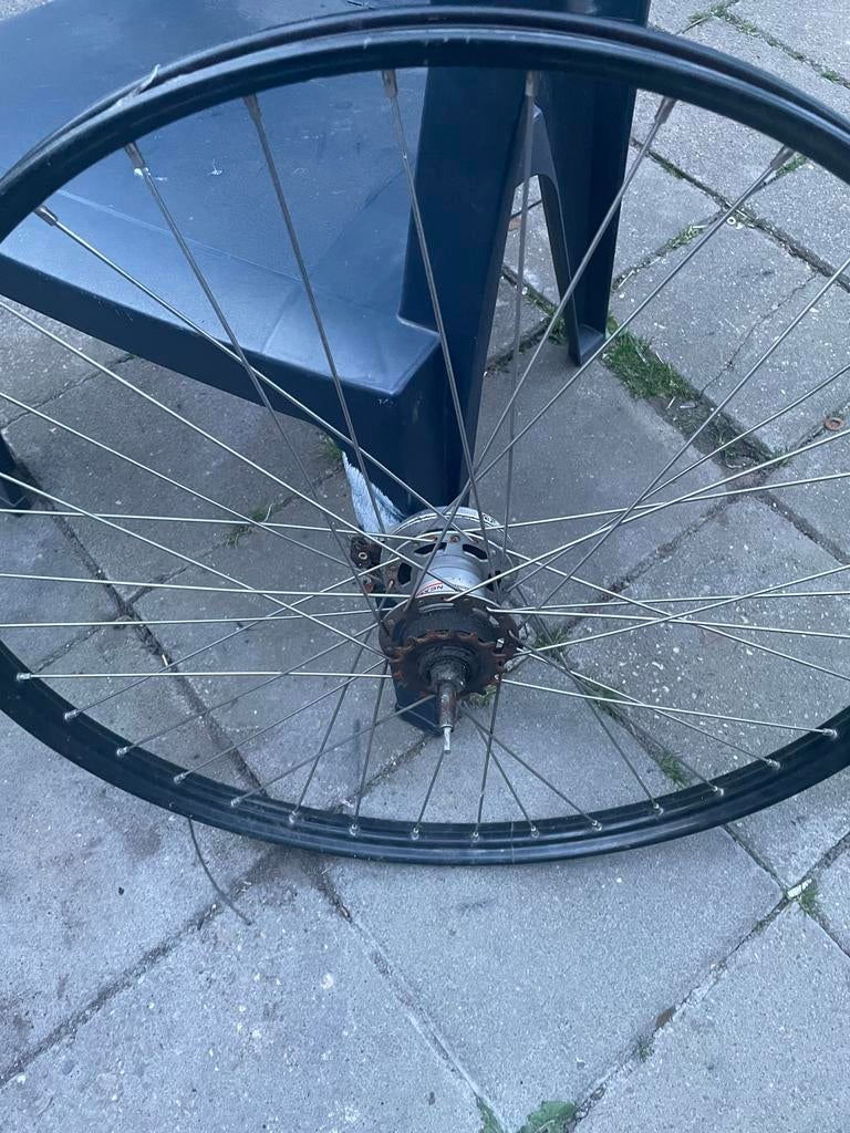 Fietswiel met 3 versnellingen en velgrem, Ophalen of Verzenden, Gebruikt, Stadsfiets, Wiel