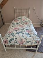 Bed wit 90x200, Huis en Inrichting, Slaapkamer | Bedden, Ophalen, 90 cm, Eenpersoons, Wit