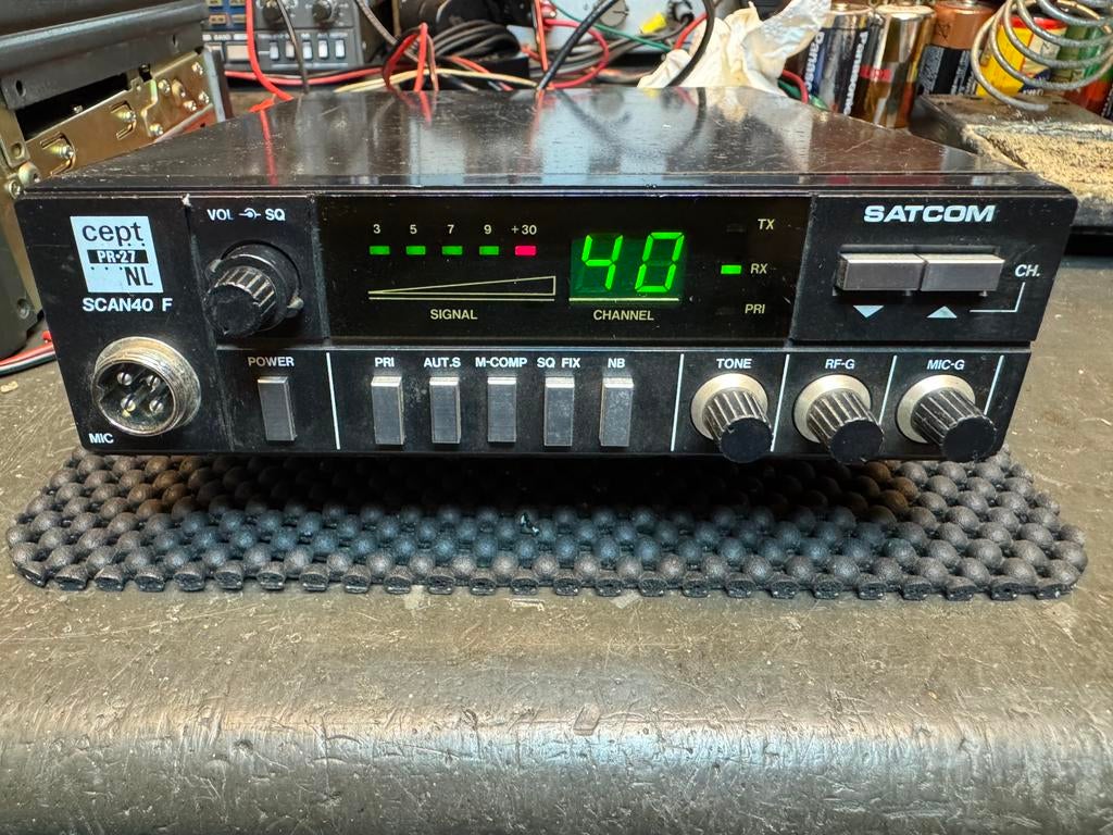 27 mc satcom scan 40  40 ch pr incl vzk, Telecommunicatie, Ophalen of Verzenden, Zender en Ontvanger