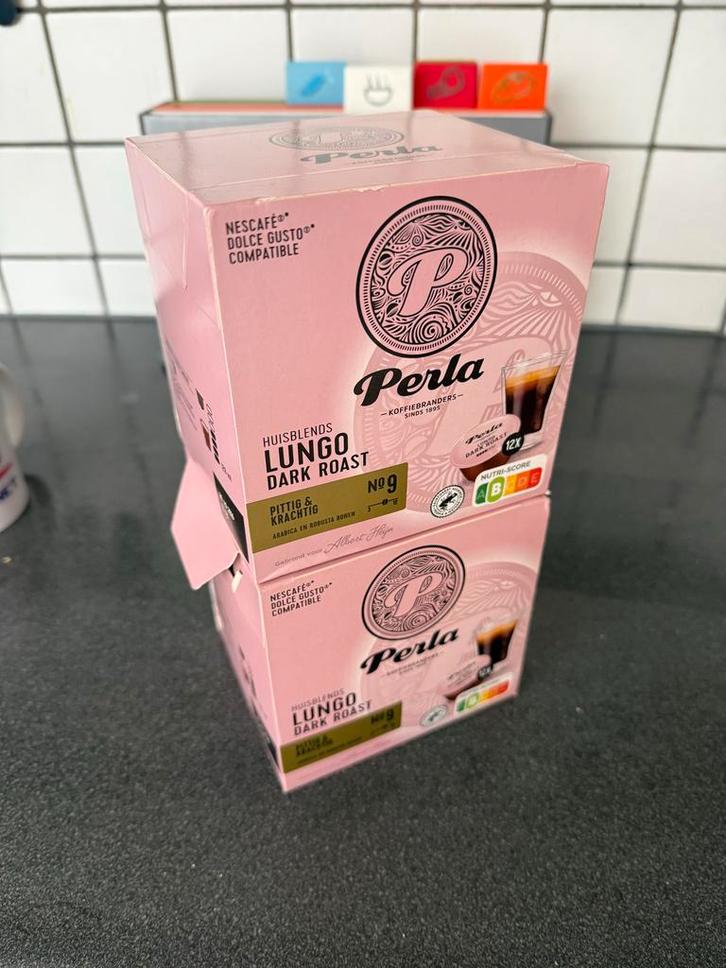 Gratis 24x Perla Lungo Dark Roast Dolce Gusto cups, Diversen, Levensmiddelen, Ophalen