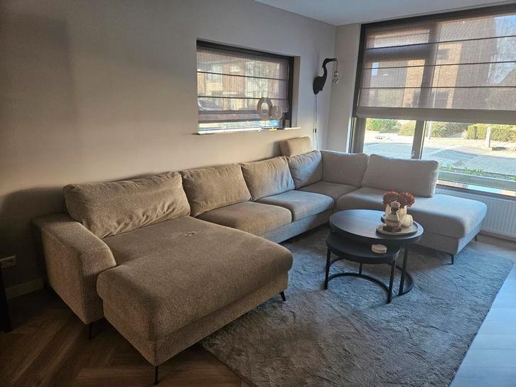 Mooie grote U bank, Huis en Inrichting, Banken | Complete zithoeken, Gebruikt, Stof, Ophalen