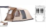 Bardani Salerno 4 tent inclusief luifel, Ophalen, Gebruikt, Tot en met 4