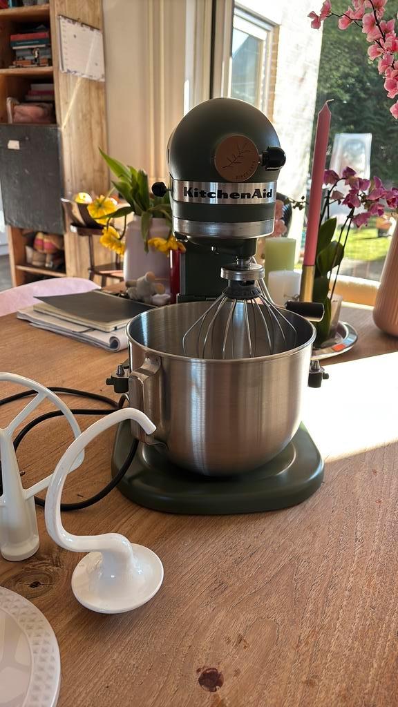 KitchenAid Heavy Duty mixer  donker groen, Witgoed en Apparatuur, Keukenmixers, Zo goed als nieuw, 4 liter of meer, 3 snelheden of meer
