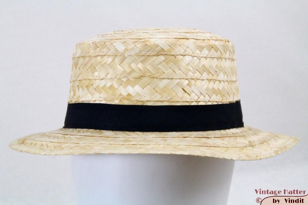 Nieuwe Boater strohoed maten 55, 56, 57, 58 en 59 venetiaans, Ophalen of Verzenden, Nieuw, 57 cm (M, 7⅛ inch) of minder, Hoed