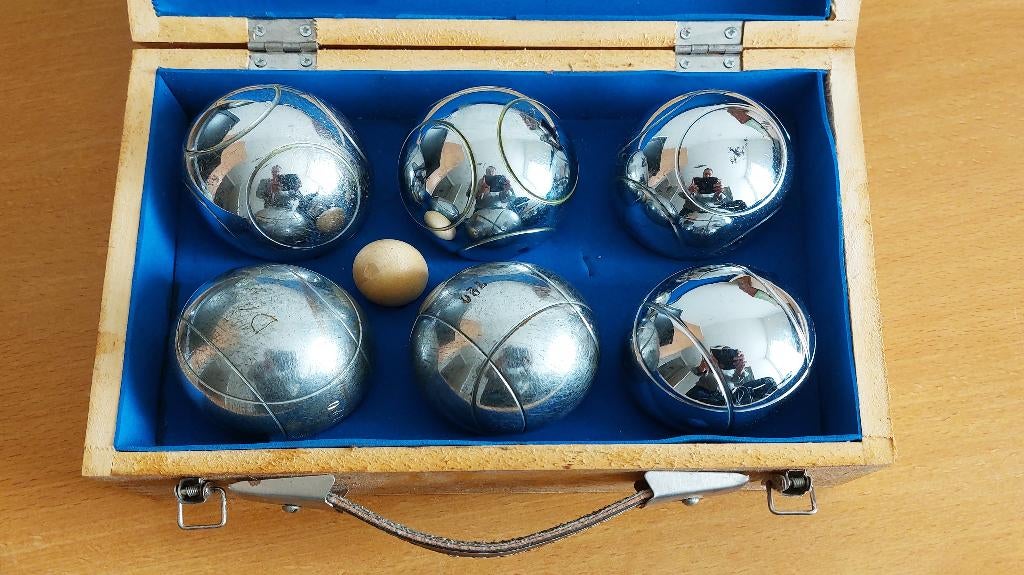 Jeu de boule ballen., Sport en Fitness, Bowlen, Zo goed als nieuw, Bal, Ophalen