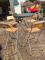 Statafel, 2 krukken, Ophalen of Verzenden, 60 tot 90 cm